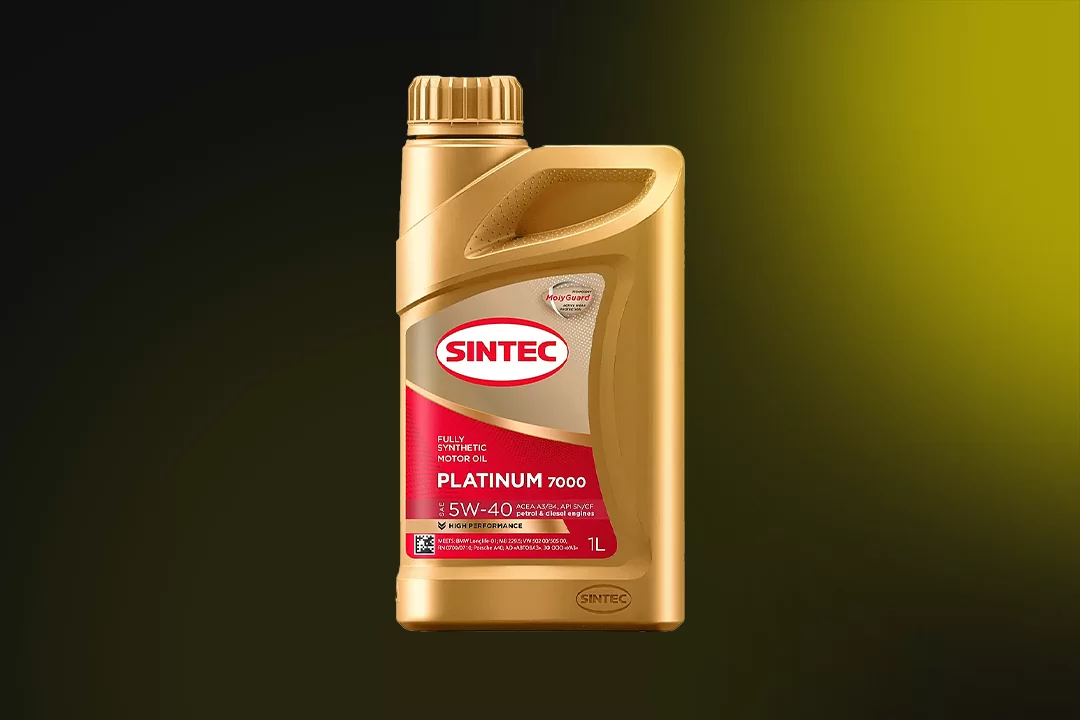 600138 Sintec 5W40 Platinum 7000 ACEA A3/B4 синтетическое 1 л.
