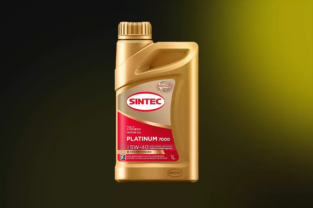 600138 Sintec 5W40 Platinum 7000 ACEA A3/B4 синтетическое 1 л.